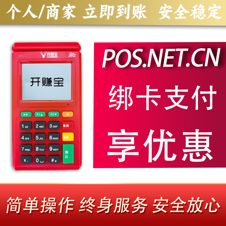 怒江开赚宝电签POS机
